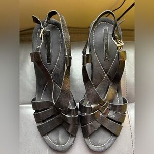 Bandolino Black Strappy Heels